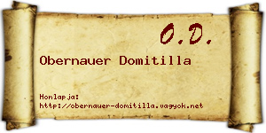 Obernauer Domitilla névjegykártya